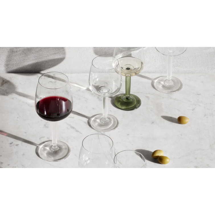 Hammershoi Green Stem Glass Wine Set, 11.8 oz