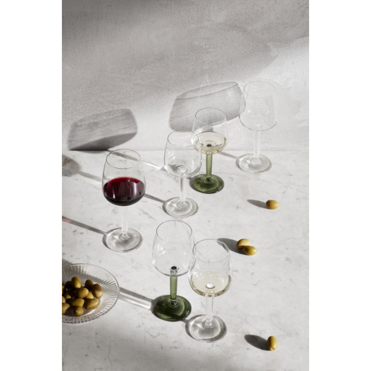 Hammershoi Green Stem Glass Wine Set, 11.8 oz