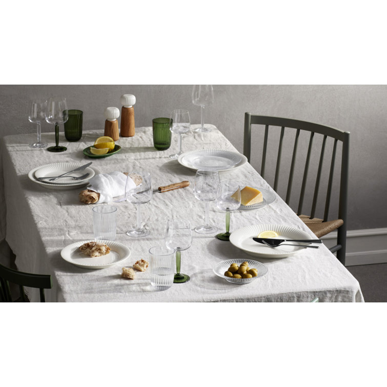 Hammershoi Green Stem Glass Wine Set, 11.8 oz