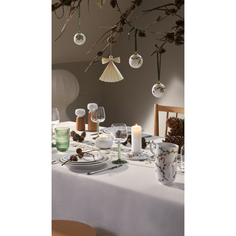 Hammershoi Green Stem Glass Wine Set, 11.8 oz