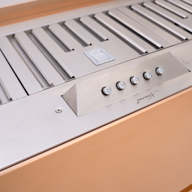 Copper Wall Mounted Stainless Steel Range Hood with Charcoal Filter