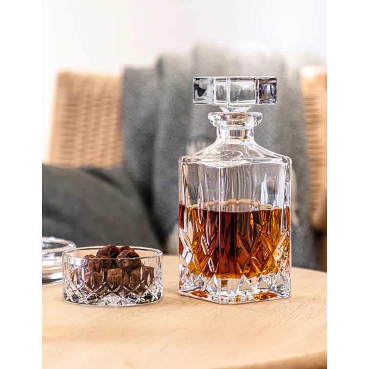Spey 26oz Clear Crystal Glass Decanter
