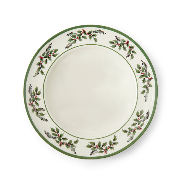 Spode Christmas Tree Holly 12-Piece Porcelain Dinnerware Set