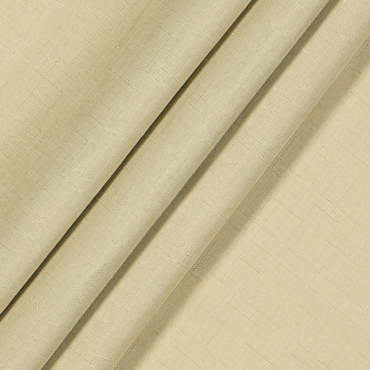 Kenna Tan Blackout Rod Pocket Curtain Panel, 54"x42"