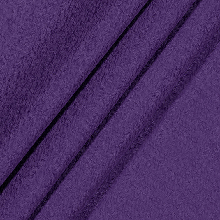 Purple Blackout Energy-Efficient Rod Pocket Curtain Panel