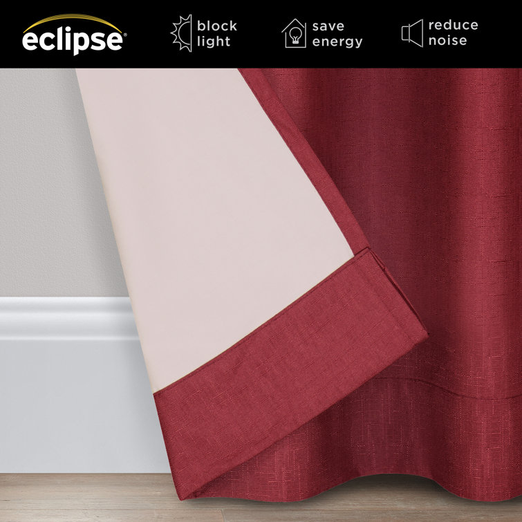 Ruby Polyester Blackout Rod Pocket Window Panel