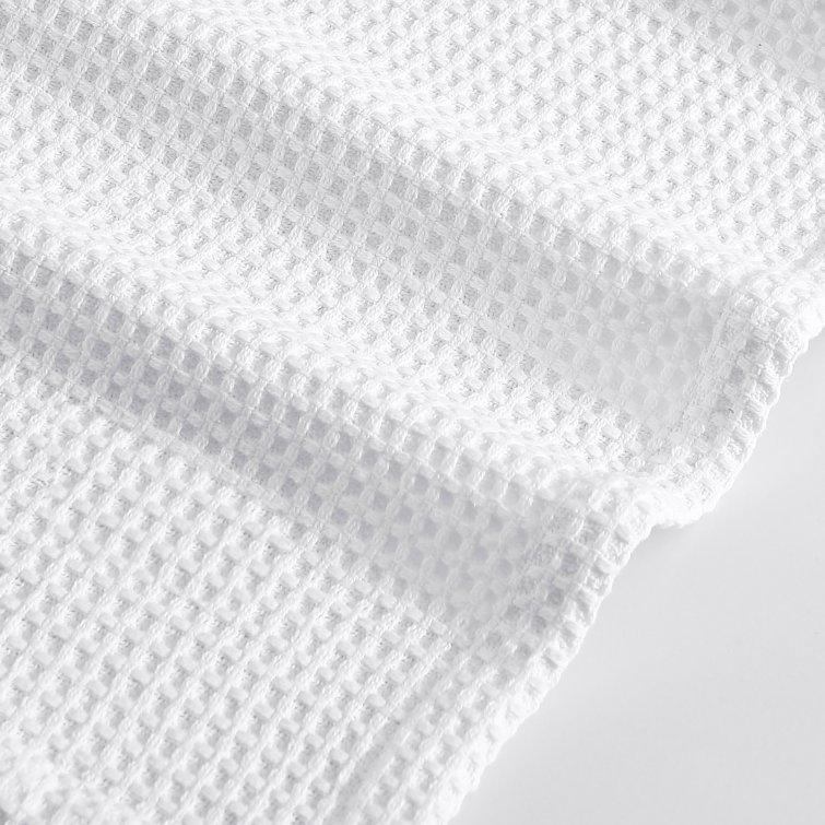 Full White Cotton Knitted Reversible Blanket