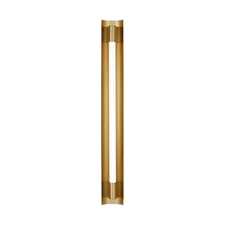 Carson 28" Burnished Brass Dimmable LED Bath Bar