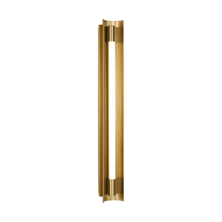 Carson 28" Burnished Brass Dimmable LED Bath Bar