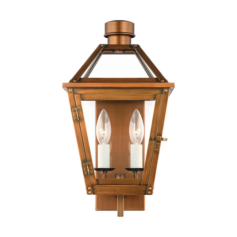 Hyannis 16.25" Natural Copper Lantern Wall Sconce