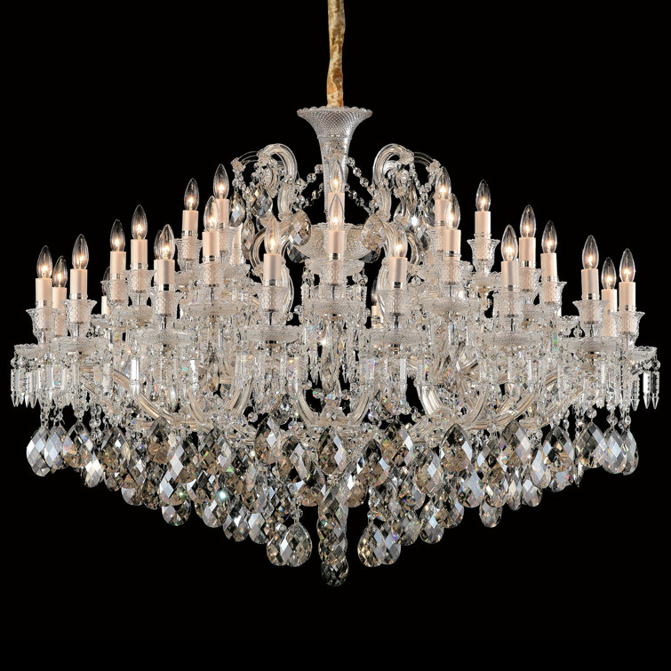Chambord 37-Light Transparent Brass Chandelier