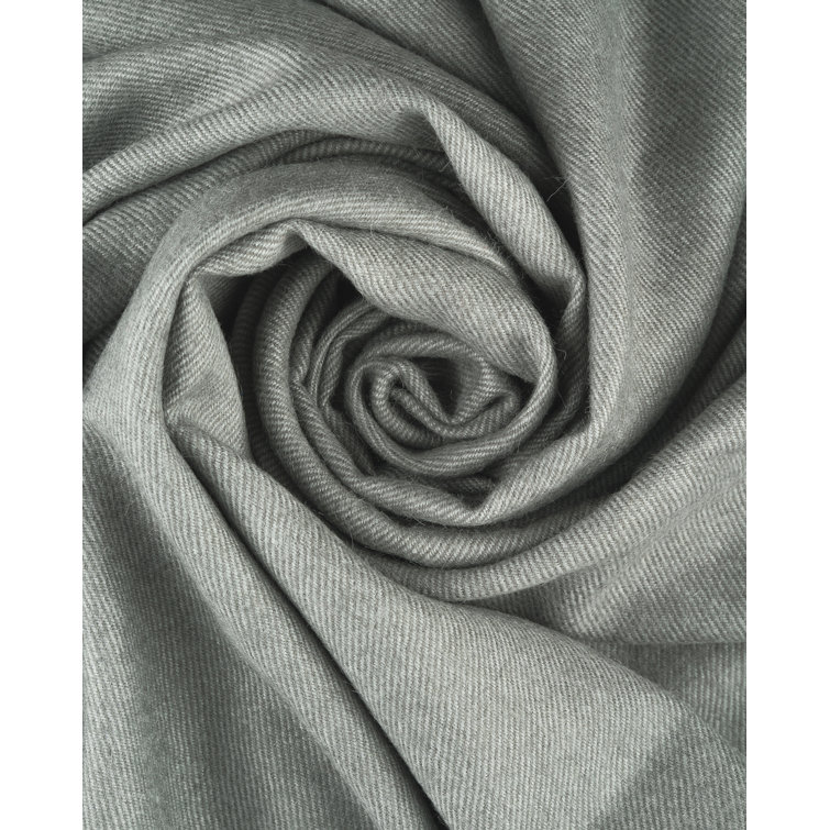 Iron Ore Gray Organic Wool Baby Throw Blanket