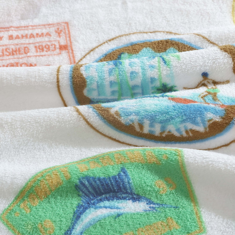 Bahama Express Blue Ultra Soft Plush Fleece Throw Blanket