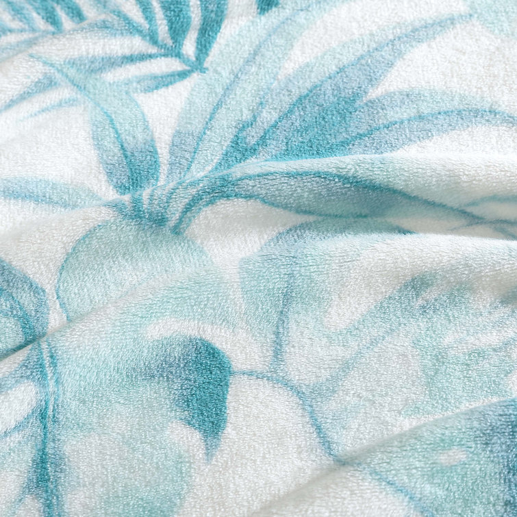 Waimea Bay Green Ultra Soft Plush Fleece Throw Blanket 50" x 70"
