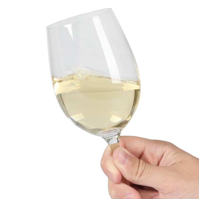 Clear 14 Oz Stemmed White Wine Glass Set of Four
