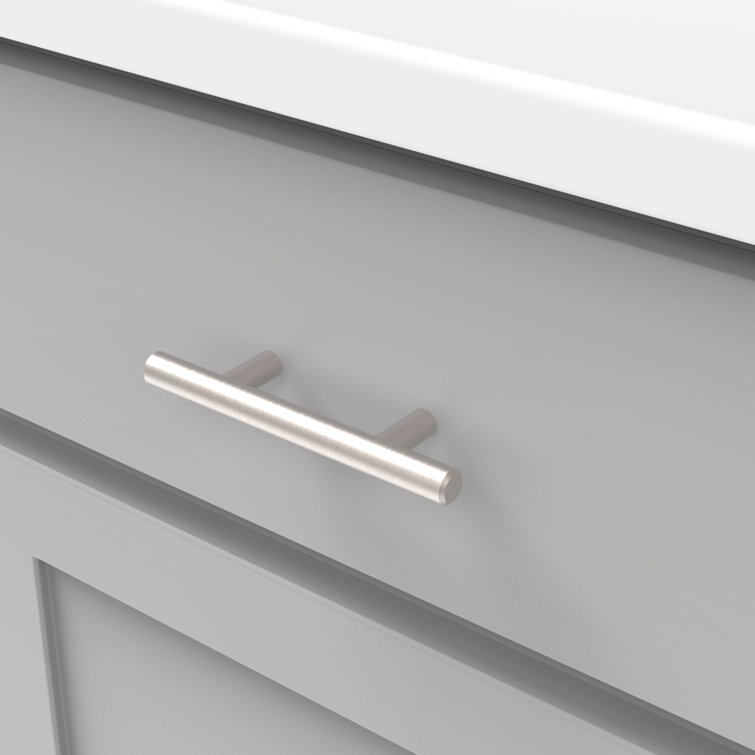 Modern Stainless Steel Bar Pull Cabinet Handles with Mounting Hardware