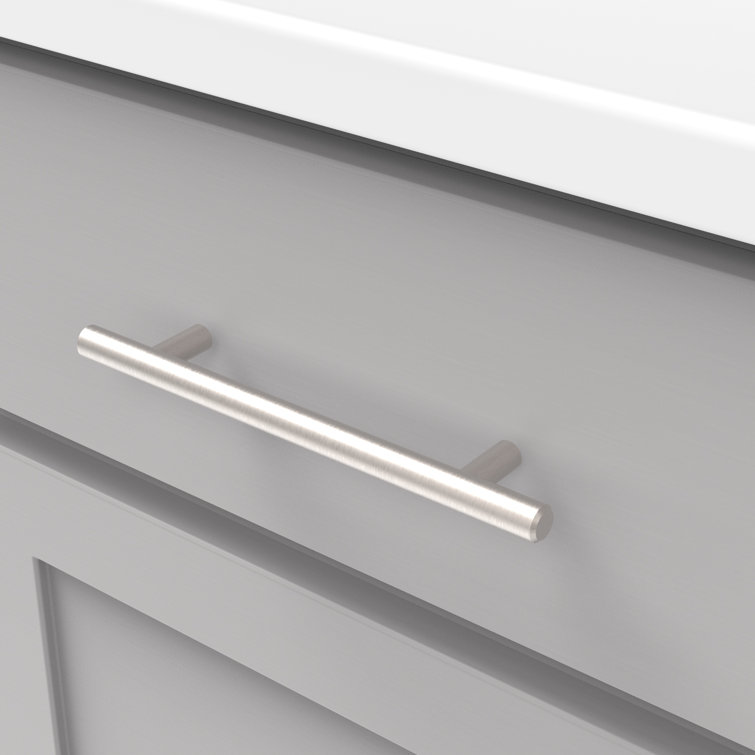 Stainless Steel Modern Bar Cabinet Pulls with Mounting Hardware