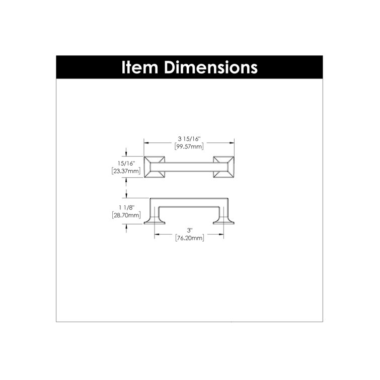 Satin Nickel Modern Cabinet Drawer Pulls 10-Pack