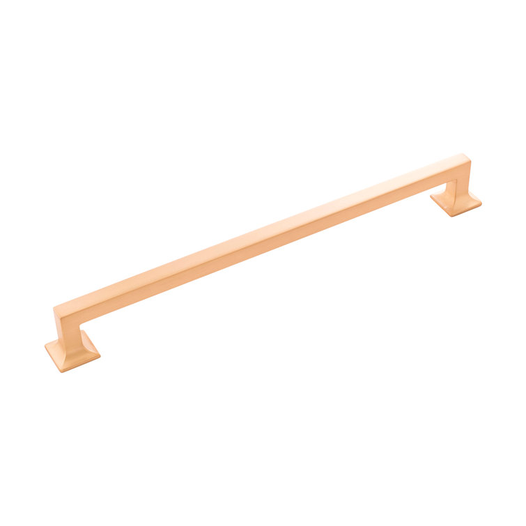 Brushed Golden Brass Modern Cabinet Handle with Mounting Hardware