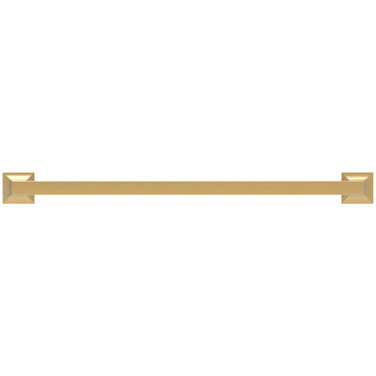 Brushed Golden Brass Modern Cabinet Handle with Mounting Hardware