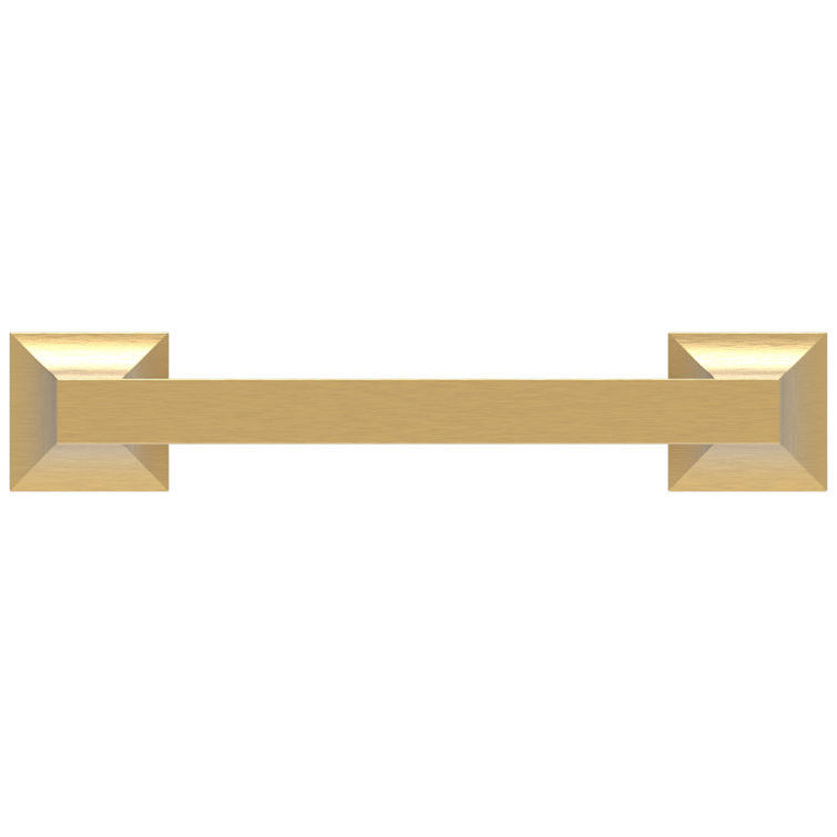 Brushed Golden Brass Modern Cabinet Handle with Mounting Hardware