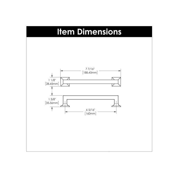 Satin Nickel Modern Cabinet Drawer Pulls 10-Pack