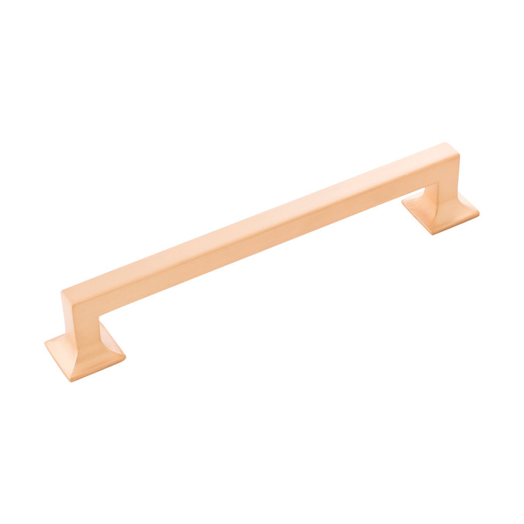Brushed Golden Brass Modern Cabinet Handle with Mounting Hardware