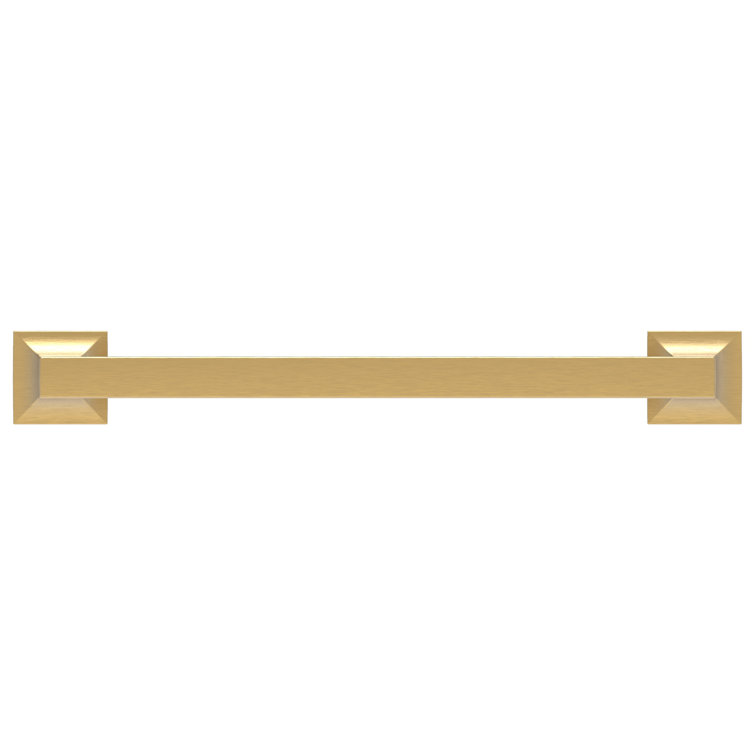Brushed Golden Brass Modern Cabinet Handle with Mounting Hardware