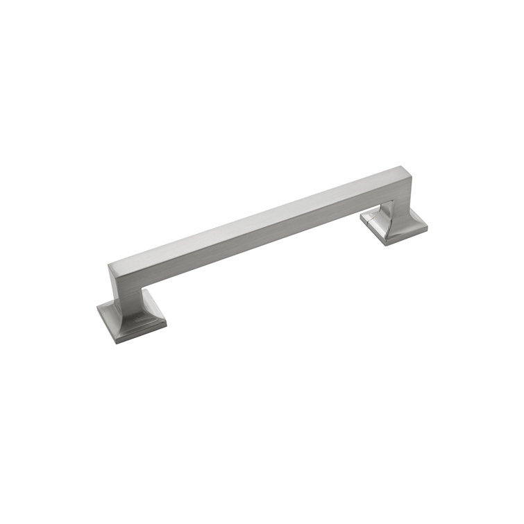 Satin Nickel Modern Cabinet Drawer Pulls 10-Pack