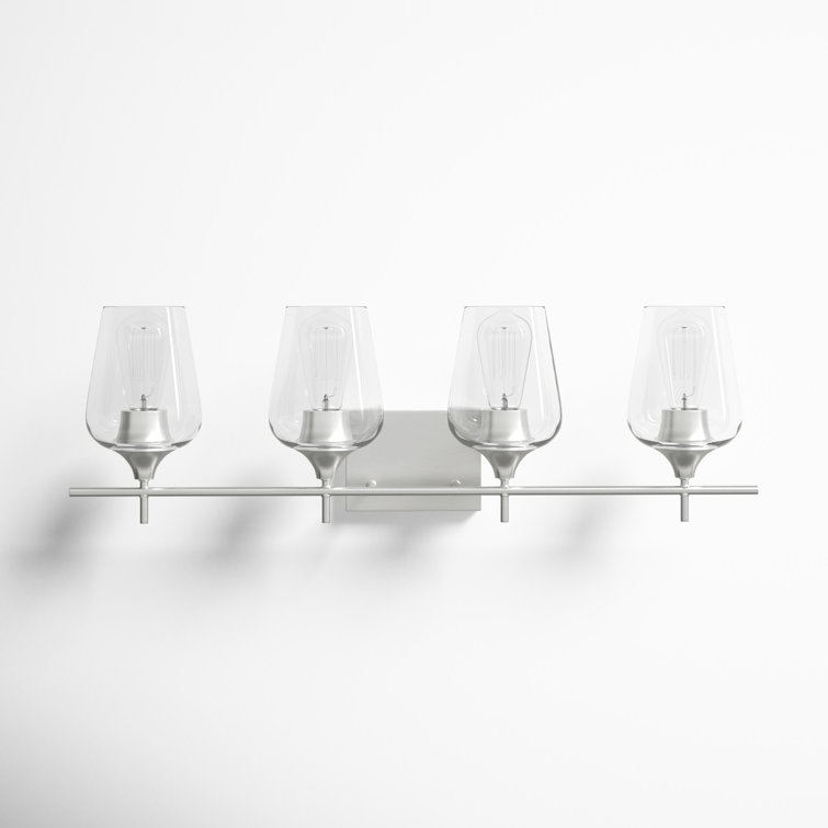 Breena 4 Light Transparent Dimmable Vanity Light