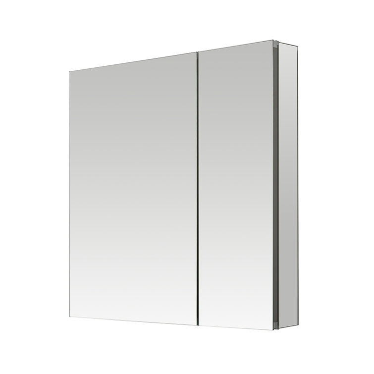 Royale 30'' Silver Medicine Cabinet with LED Mirror