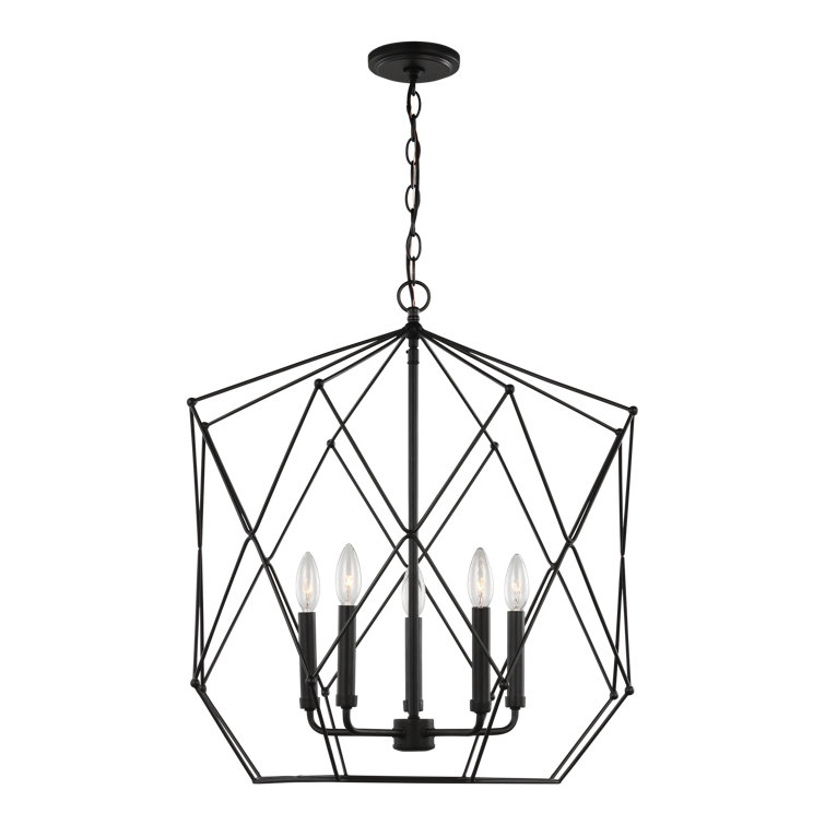 Gracie Oaks Zarra 5 - Light Unique/Statement Pendant