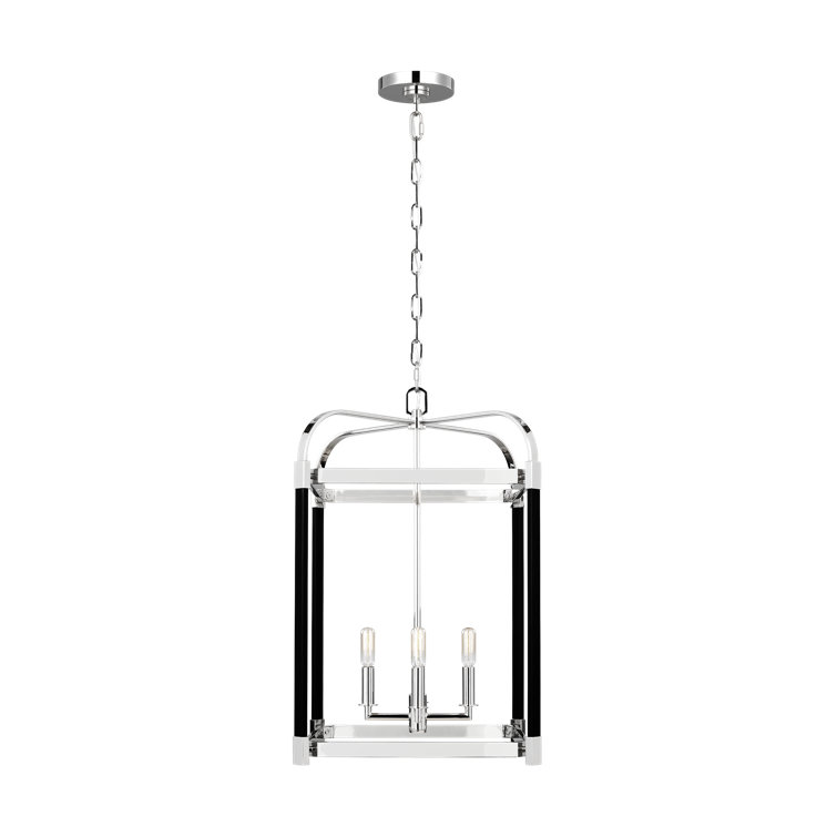 Hadley 25.5" Classic Polished Nickel Drum Lantern