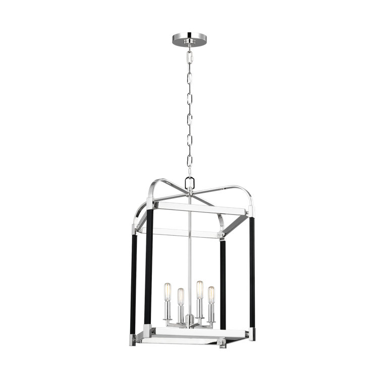 Hadley 25.5" Classic Polished Nickel Drum Lantern