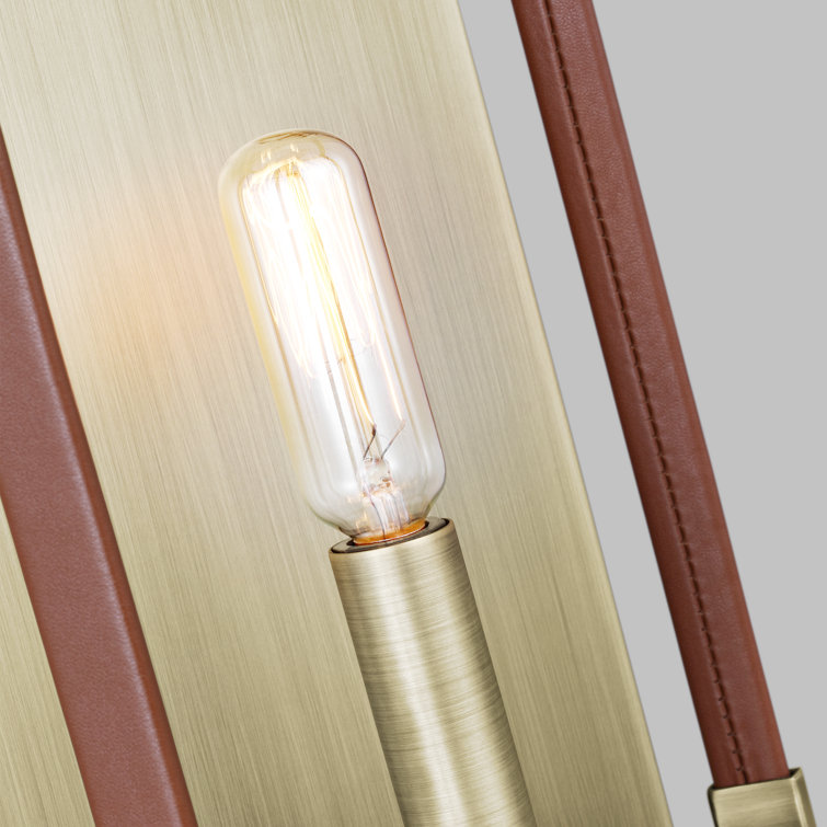 Time Worn Brass and Bronze Direct Wired Sconce