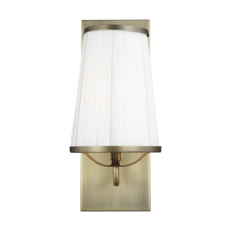 Esther Time Worn Brass Cone-Shaped Wall Sconce