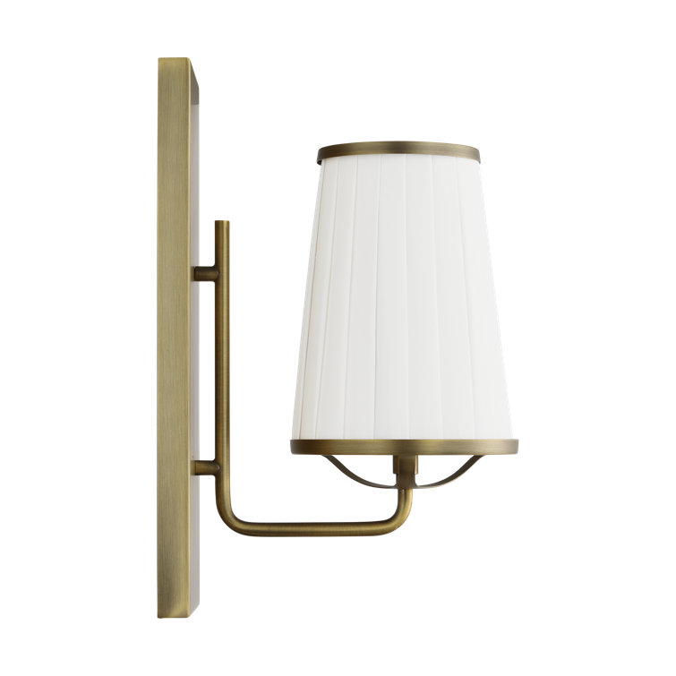 Esther Time Worn Brass Cone-Shaped Wall Sconce