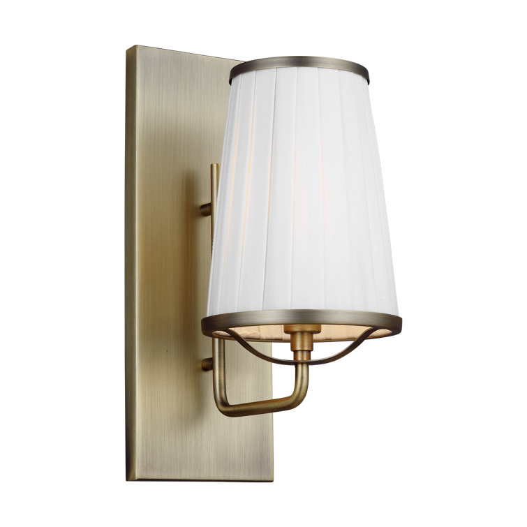 Esther Time Worn Brass Cone-Shaped Wall Sconce
