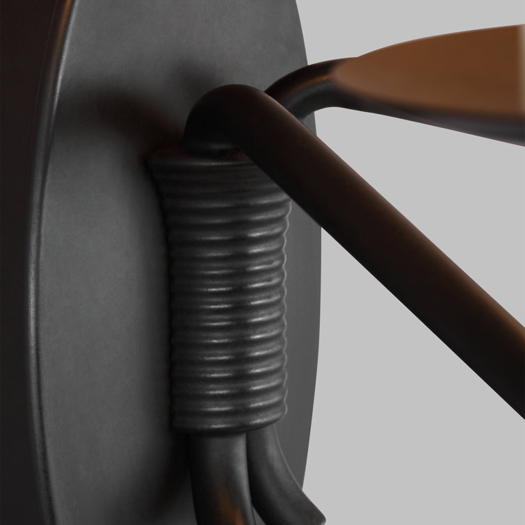 Sullivan Cone-Shaped White Iron Armed Sconce