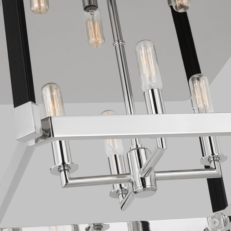 Hadley 14.88'' Polished Nickel Classic Lantern Flush Mount
