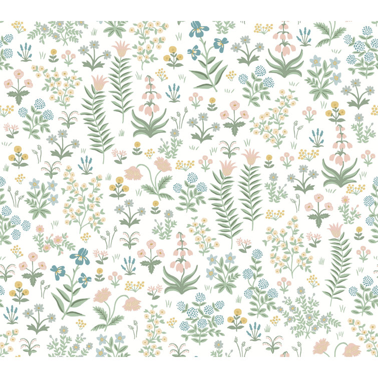 Menagerie Garden Multicolor Floral Peel and Stick Wallpaper