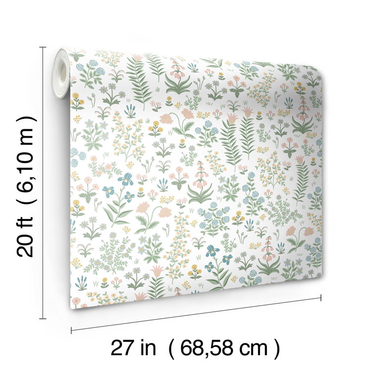 Menagerie Garden Multicolor Floral Peel and Stick Wallpaper