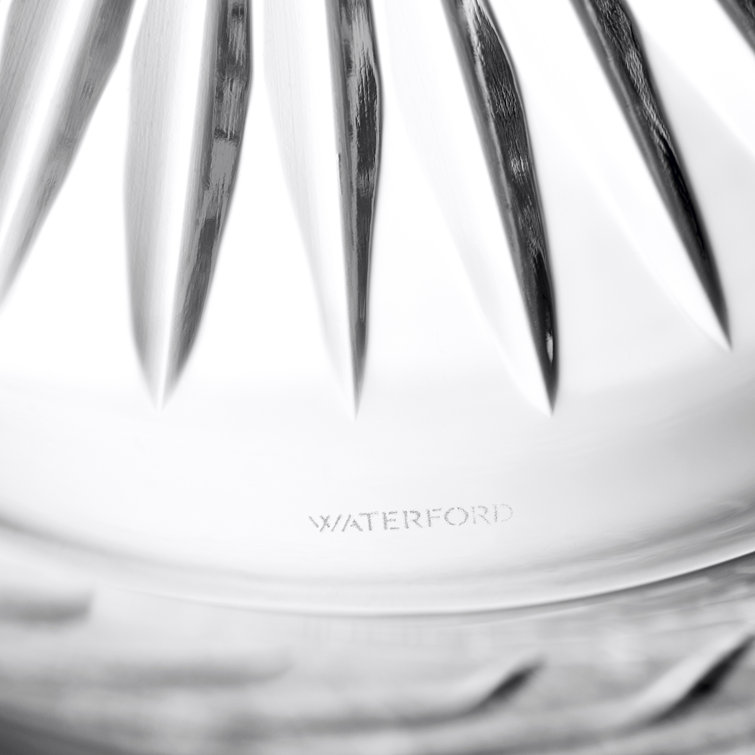 Clear Crystal Cut Round Decorative Bowl