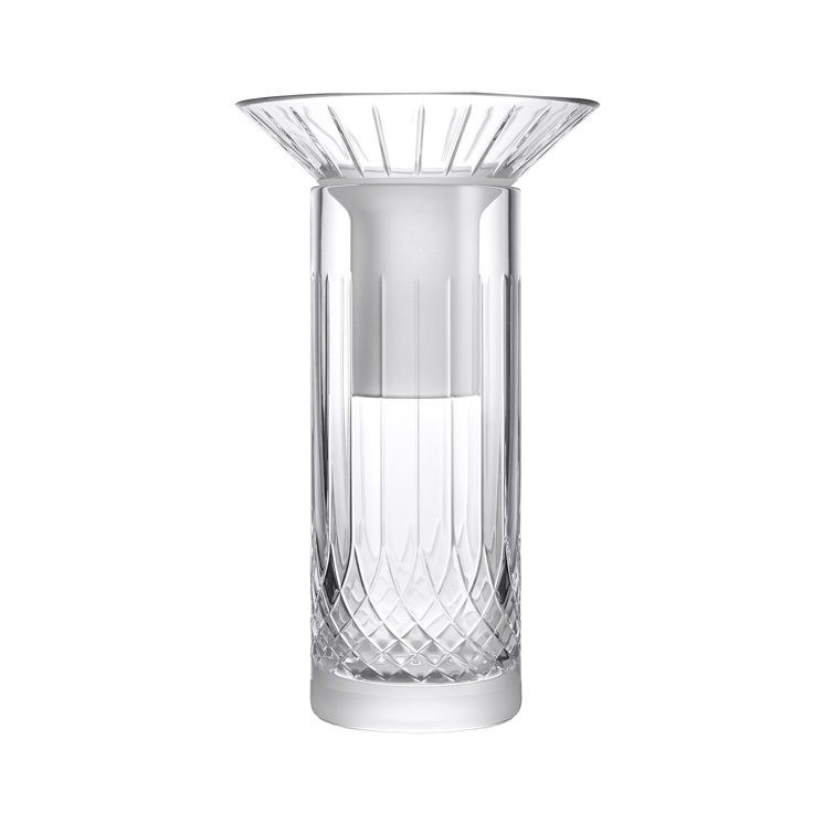12" Clear Crystal Bouquet Table Vase