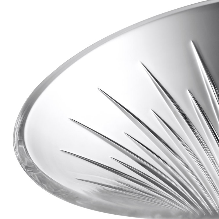 Radiant Crystal Round Centerpiece Bowl 11" Handcrafted in Ireland