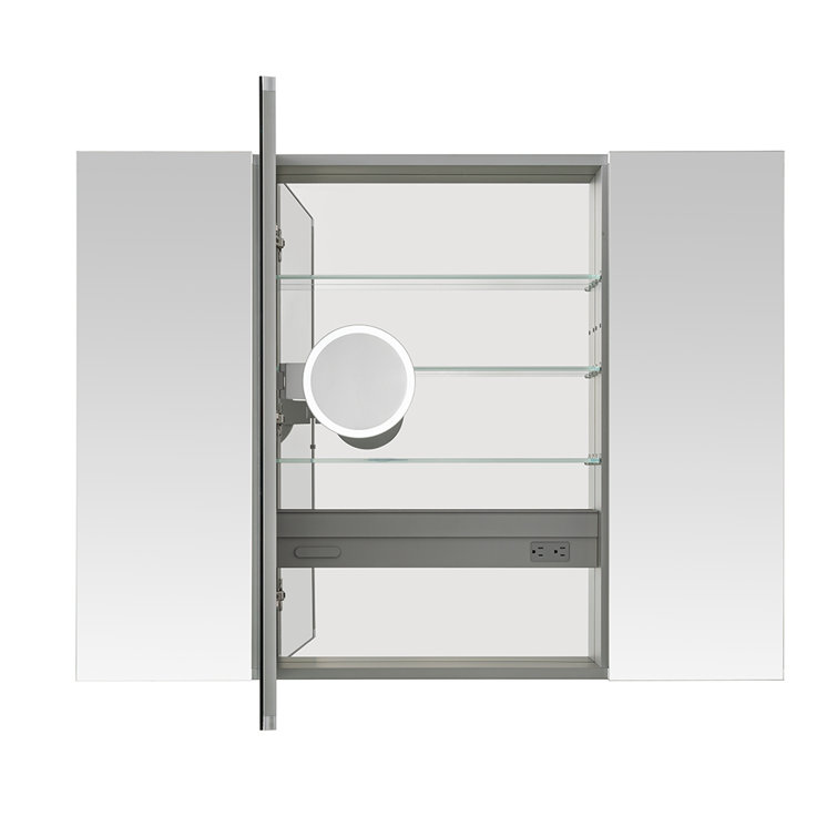 Royale 48" x 30" LED Medicine Cabinet with Electrical Outlets