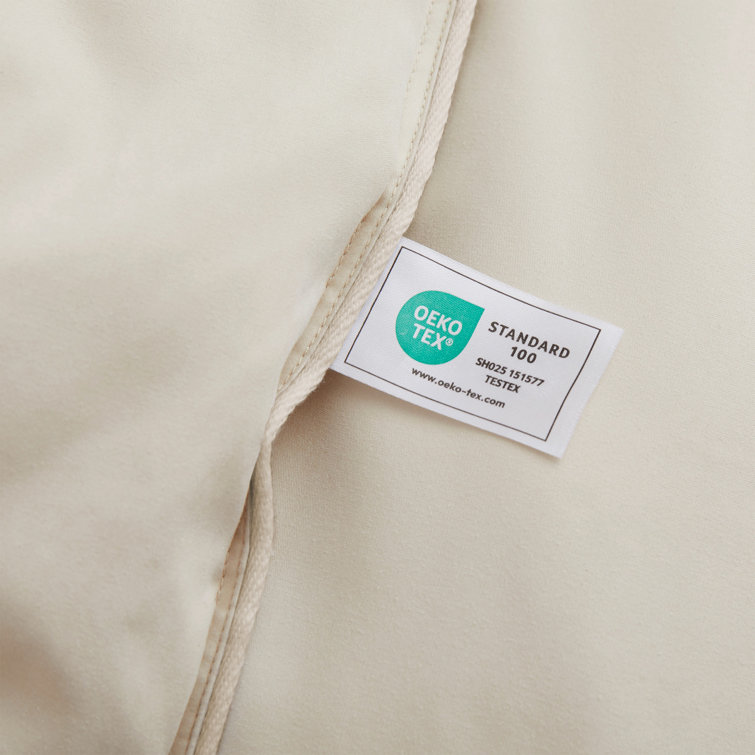Cream Twin All-Season Goose Down Comforter Duvet Insert