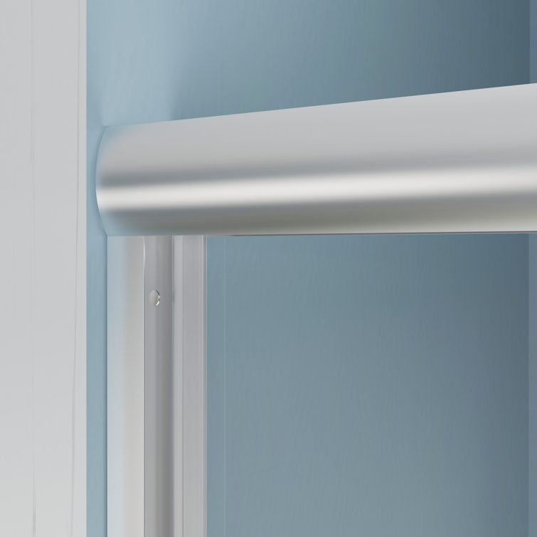 Nickel Framed Double Sliding Tub Door with Clear Tempered Glass