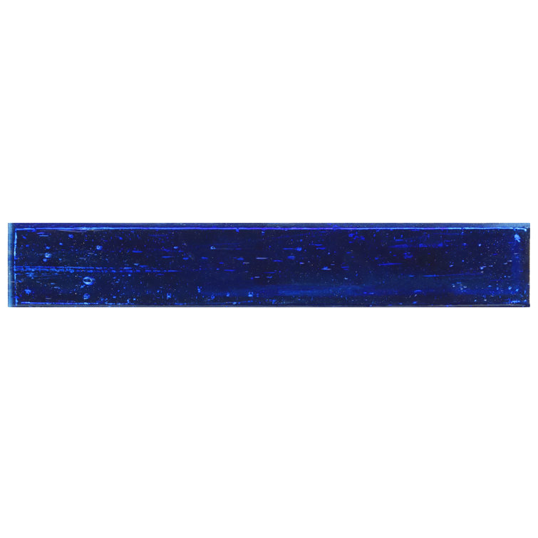 Apollo Brick Polished Blue Glass Subway Wall Tile