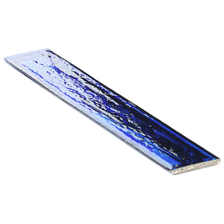 Apollo Brick Polished Blue Glass Subway Wall Tile